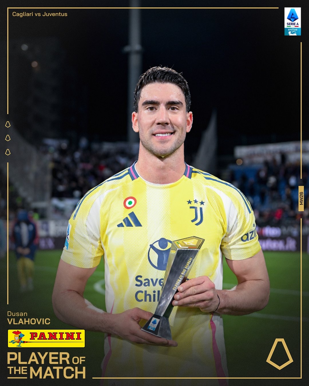  打進致勝進球！弗拉霍維奇當選尤文1-0卡利亞里全場最佳球員